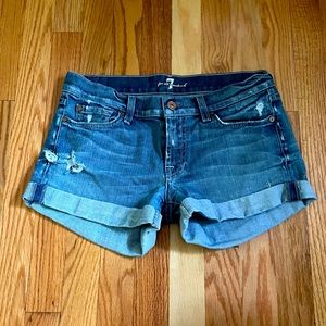 🌴🌸7 for all mankind shorts ☀️🌴